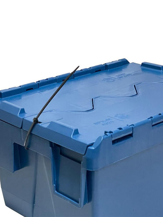 Green City International Plastic Storage Box with Lid Blue 27lt 1pcs