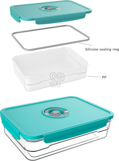 Excellent Houseware Δοχείο Φαγητού Διάφανο 1.2lt