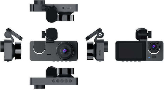 Set Camera DVR Auto 1080P cu Ecran 2" pentru Parbriz & Camera de Marsarier