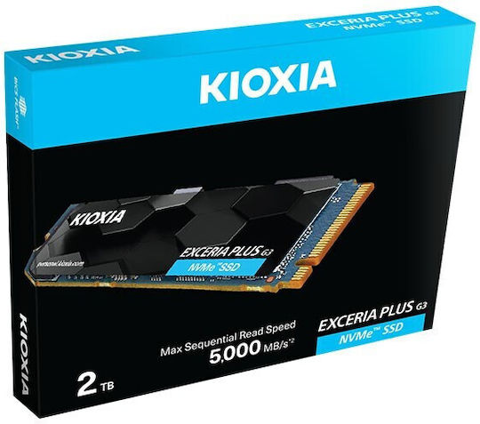 Kioxia Exceria Plus G3 SSD 2TB M.2 Type with PCI Express 4.0 Connection LSD10Z002TG8