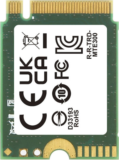 Transcend 300S SSD 256GB τύπου M.2 με σύνδεση PCI Express 3.0 TS256GMTE300S