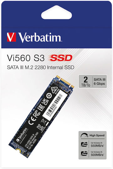 Verbatim Vi560 S3 SSD 2TB M.2 mit SATA III Verbindung