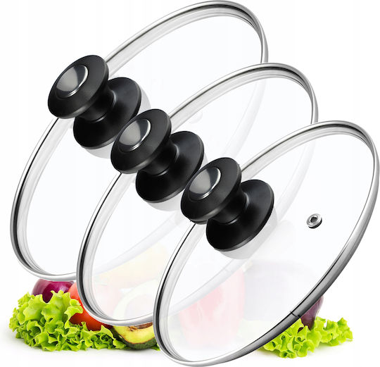 Kadax Glass Pot Lid 28cm 3 Pieces