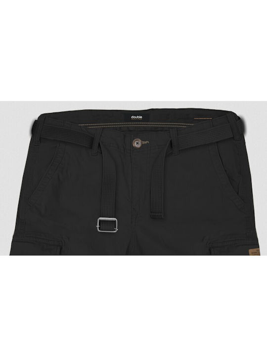 Double Men's Shorts Cargo Black