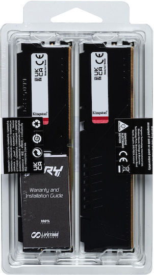 Kingston Fury Beast 16GB DDR5 RAM with 2 Modules (2x8GB) and 5200 Speed for Desktop