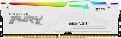 Kingston Fury Beast RGB 16GB DDR5 RAM με Ταχύτητα 6000 για Desktop