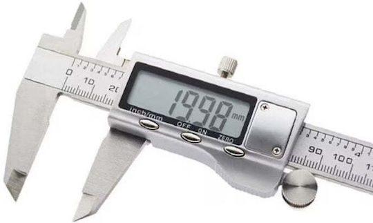 Digitaler Messschieber LCD-Anzeige Genauigkeit 0,01mm Länge 150mm Edelstahl Silber