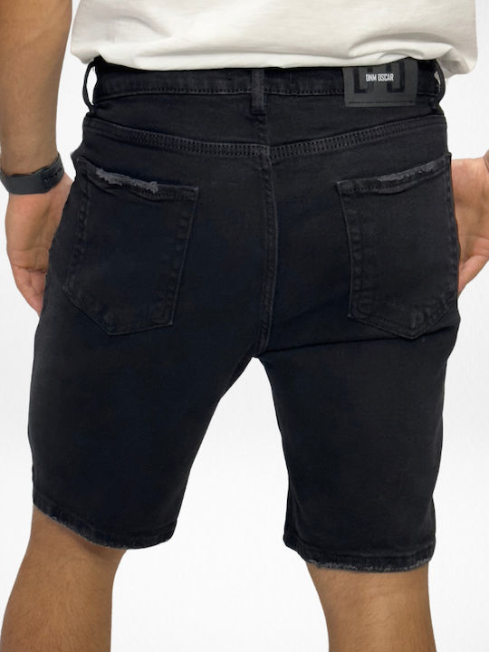 Oskar Herrenshorts Jeans Schwarz