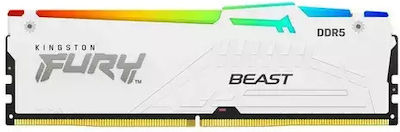 Kingston Fury Beast RGB 32GB DDR5 RAM με Ταχύτητα 6000 για Desktop