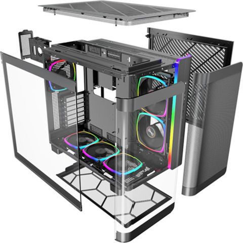 Montech King 95 Pro Gaming Midi Tower Кутия За Компютър Със Страничен Прозорец Черна