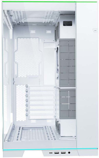 Lian Li O11D EVO RGB Gaming Midi Tower Computer Case with Side Window White