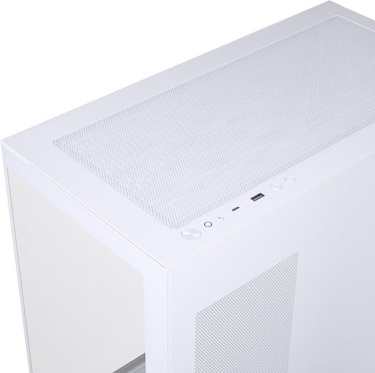 Phanteks XT Gaming Midi Tower Κουτί Υπολογιστή με Πλαϊνό Παράθυρο και RGB Φωτισμό Λευκό