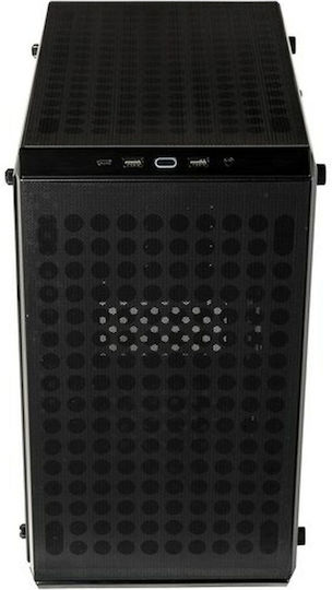 CoolerMaster Q300L V2 Gaming Mini Tower Κουτί Υπολογιστή με Πλαϊνό Παράθυρο Μαύρο