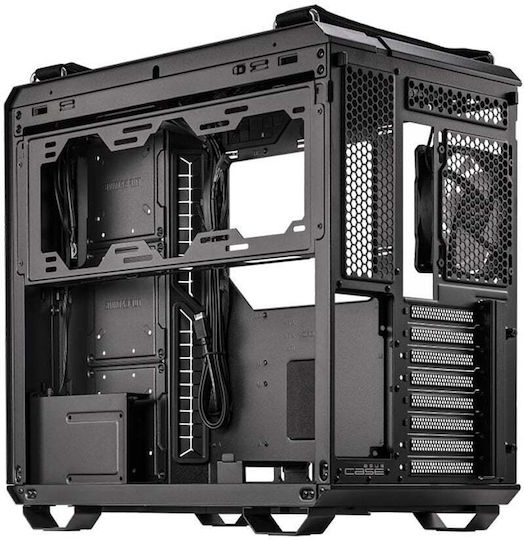 Asus TUF GT502 Plus Gaming Midi-Turm Computergehäuse mit Seitenfenster Schwarz