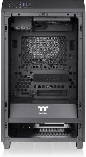 Thermaltake The Tower 200 Mini Chassis Gaming Mini Tower Κουτί Υπολογιστή με Πλαϊνό Παράθυρο Black