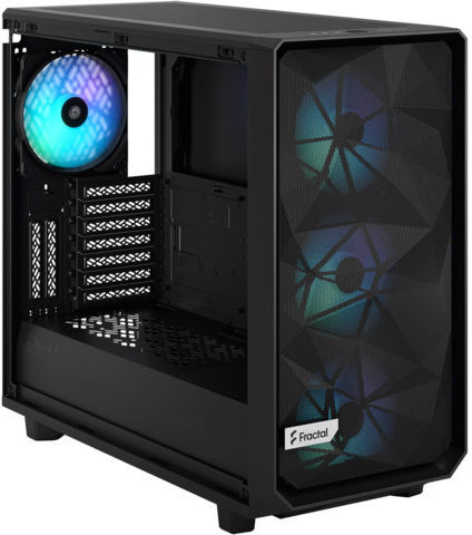 Fractal Design Meshify 2 Gaming Midi Tower Κουτί Υπολογιστή με Πλαϊνό Παράθυρο και RGB Φωτισμό Black TG Light Tint