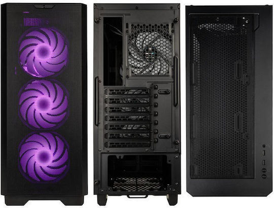 Kolink Unity Solar Mesh ARGB Gaming Midi Tower Κουτί Υπολογιστή με Πλαϊνό Παράθυρο Μαύρο
