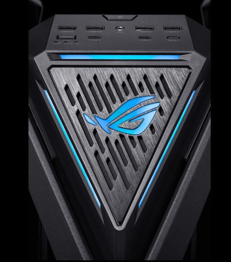 Asus ROG Hyperion GR701 BTF Edition Gaming Voller Turm Computergehäuse mit Seitenfenster und RGB-Beleuchtung Schwarz