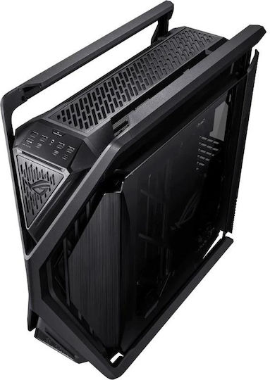 Asus ROG Hyperion GR701 BTF Edition Gaming Voller Turm Computergehäuse mit Seitenfenster und RGB-Beleuchtung Schwarz