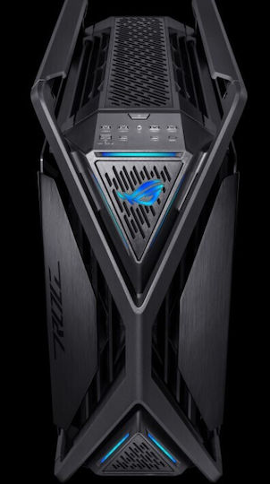 Asus ROG Hyperion GR701 BTF Edition Gaming Voller Turm Computergehäuse mit Seitenfenster und RGB-Beleuchtung Schwarz