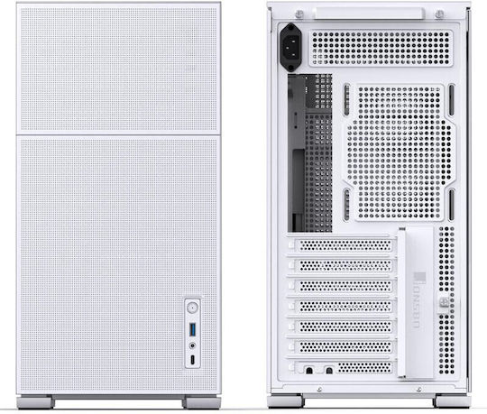 Jonsbo D41 Mesh Gaming Midi Tower Κουτί Υπολογιστή με Πλαϊνό Παράθυρο Λευκό