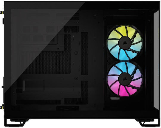 Corsair iCUE 2500X RGB Gaming Mini Tower Computer Case with Side Window Black