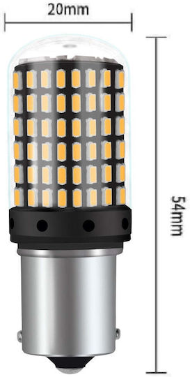 Lămpi Autoturismului BA15S / P21W Canbus LED Roșu 12V 20W 2buc