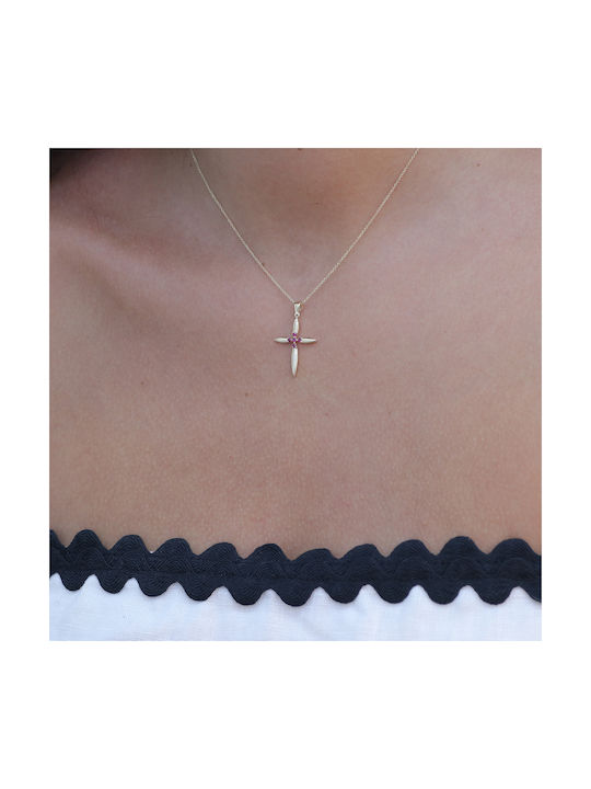 Women's Gold Cross 14K with Chain