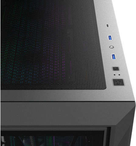 Raijintek Ponos Ultra TG4 Gaming Midi Tower Computer Case with Side Window and ARGB Lighting Coating Black