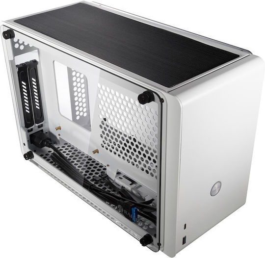 Raijintek Ophion Gaming Mini Tower Computer Case with Side Window White