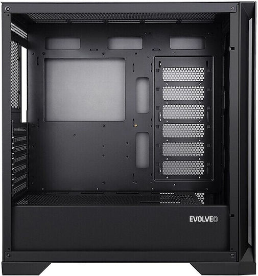 Evolveo Ptero Q2 Gaming Midi Tower Computer Case With Side Window Black