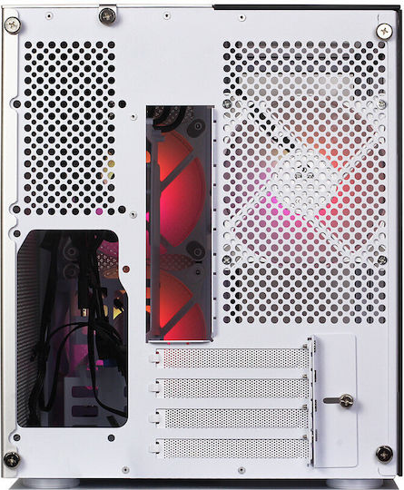Redragon GC-588 AXE Gaming Midi Tower Computer Case with Side Window and RGB Lighting Black/White