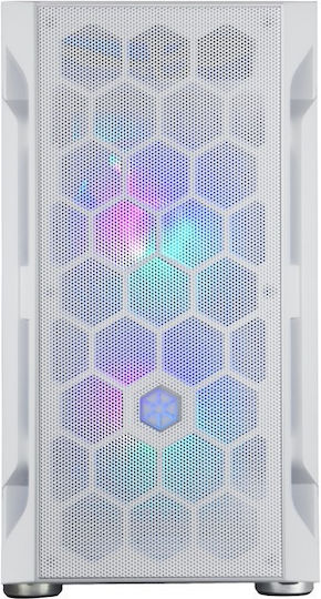 Silverstone FARA H1M PRO Gaming Mini Tower Κουτί Υπολογιστή με Πλαϊνό Παράθυρο Λευκό