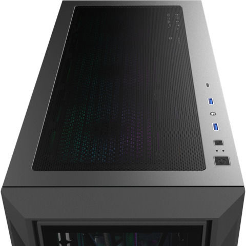 Raijintek Ponos Ultra MS4 Gaming Full Tower Κουτί Υπολογιστή με Πλαϊνό Παράθυρο και RGB Φωτισμό Μαύρο