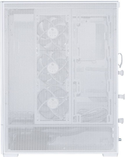 Lian Li SUP01 Gaming Middle Tower Carcasă PC Cu Deschidere Laterală Și Sistem Iluminare RGB Albă