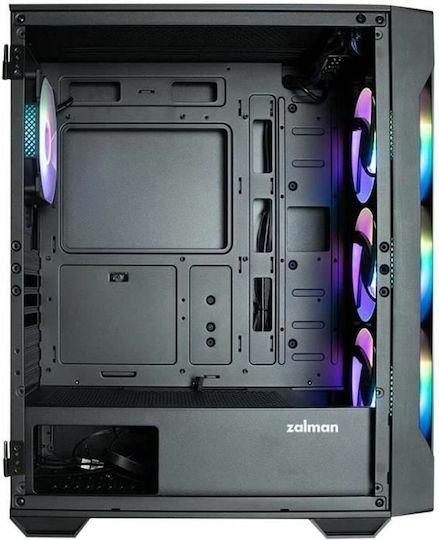 Zalman i3 Neo TG Gaming Middle Tower Carcasă PC cu Deschidere Laterală Neagră