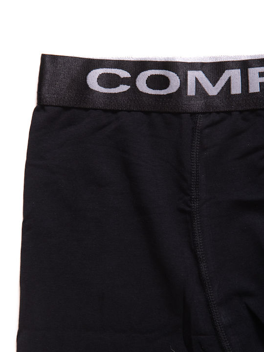 Men's Boxer External Elastic Logo Comfort Black
