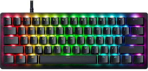 Razer Huntsman V3 Pro Mini Analog Gaming Mechanical Keyboard 60% with Razer Analog Optical Gen-2 switches and RGB lighting (English US) Gray