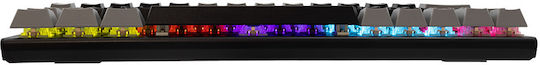White Shark WAKIZASHI Gaming Mechanische Tastatur mit Benutzerdefiniert Blau Schaltern und RGB-Beleuchtung (Englisch US) Black/Grey