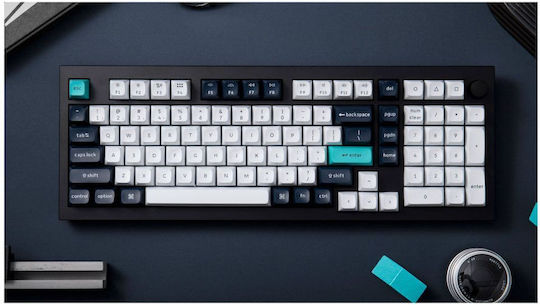 Keychron Q5 Max Q5M-M1 Ασύρματο Gaming Μηχανικό Πληκτρολόγιο με Gateron Jupiter Red διακόπτες και RGB φωτισμό (Αγγλικό US)