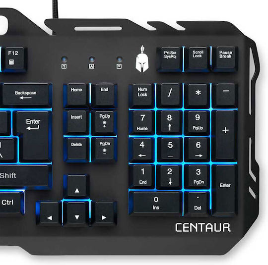 Spartan Gear Centaur Gaming Πληκτρολόγιο με Φωτιζόμενα πλήκτρα (Αγγλικό US)