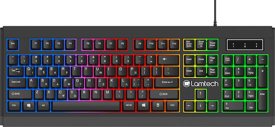 Lamtech LAM021325 Gaming Πληκτρολόγιο με RGB φωτισμό (Ελληνικό)