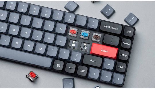 Keychron K7 Pro K7P-H1 Kabelloses Gaming-Technik Tastatur 65% mit Gateron Rot Schaltern und RGB-Beleuchtung (Englisch US)
