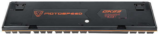 Motospeed GK89 Ασύρματο Gaming Μηχανικό Πληκτρολόγιο με Outemu Blue διακόπτες και Φωτιζόμενα πλήκτρα (Αγγλικό US) Ice Blue