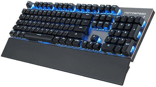 Motospeed GK89 Ασύρματο Gaming Μηχανικό Πληκτρολόγιο με Outemu Blue διακόπτες και Φωτιζόμενα πλήκτρα (Αγγλικό US) Ice Blue