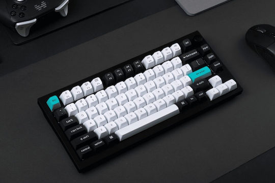 Keychron Q1M-M1 Max Q1M-M1 Tastatură Mecanică de Gaming Fără Fir 75% cu Comutatoare Gateron Jupiter Red și Iluminare RGB Limba Tastaturii Engleză SUA