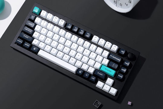 Keychron Q1M-M1 Max Q1M-M1 Tastatură Mecanică de Gaming Fără Fir 75% cu Comutatoare Gateron Jupiter Red și Iluminare RGB Limba Tastaturii Engleză SUA