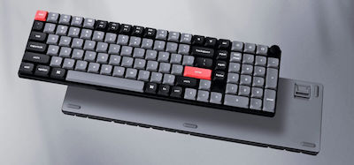 Keychron K17 Pro QMK/VIA Ασύρματο Gaming Μηχανικό Πληκτρολόγιο με Gateron Red διακόπτες και RGB φωτισμό (Αγγλικό US) Red K17P-H1