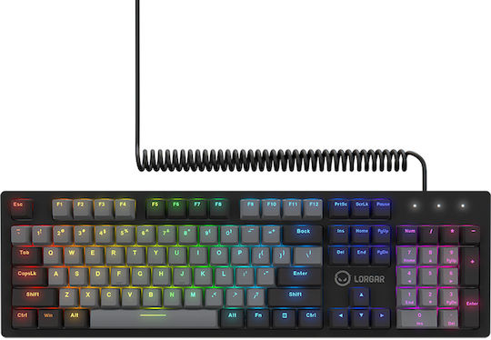 Lorgar AZAR 514 Gaming Μηχανικό Πληκτρολόγιο με Custom διακόπτες και RGB φωτισμό (Αγγλικό US)