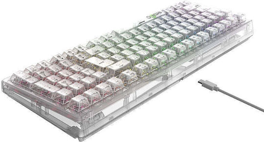 Havit KB875L Gaming Mechanical Keyboard with Custom switches and RGB lighting (English US) White